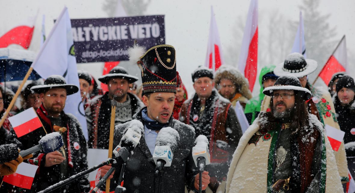 Do akcji górali przyłączył się m.in. lider Agrounii, Michał Kołodziejczak