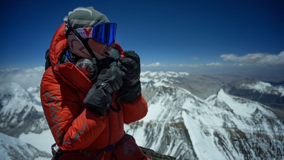 Kadr z filmu &quot;Największa tajemnica Mount Everest&quot;