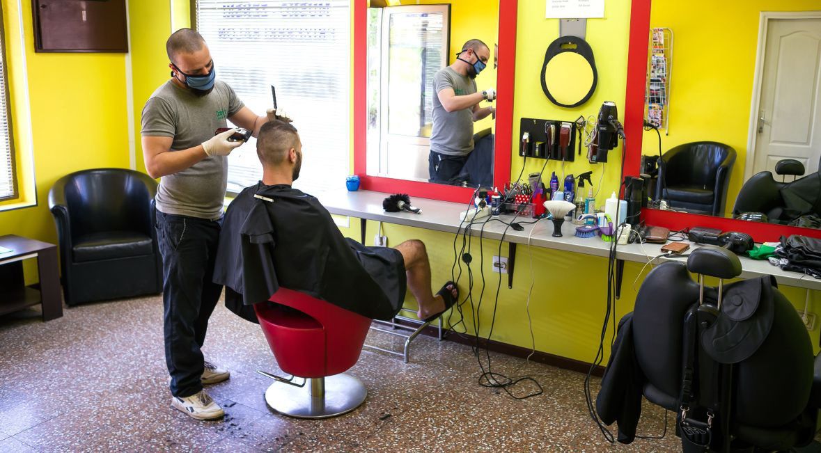 Zakład fryzjerski w Belgradzie