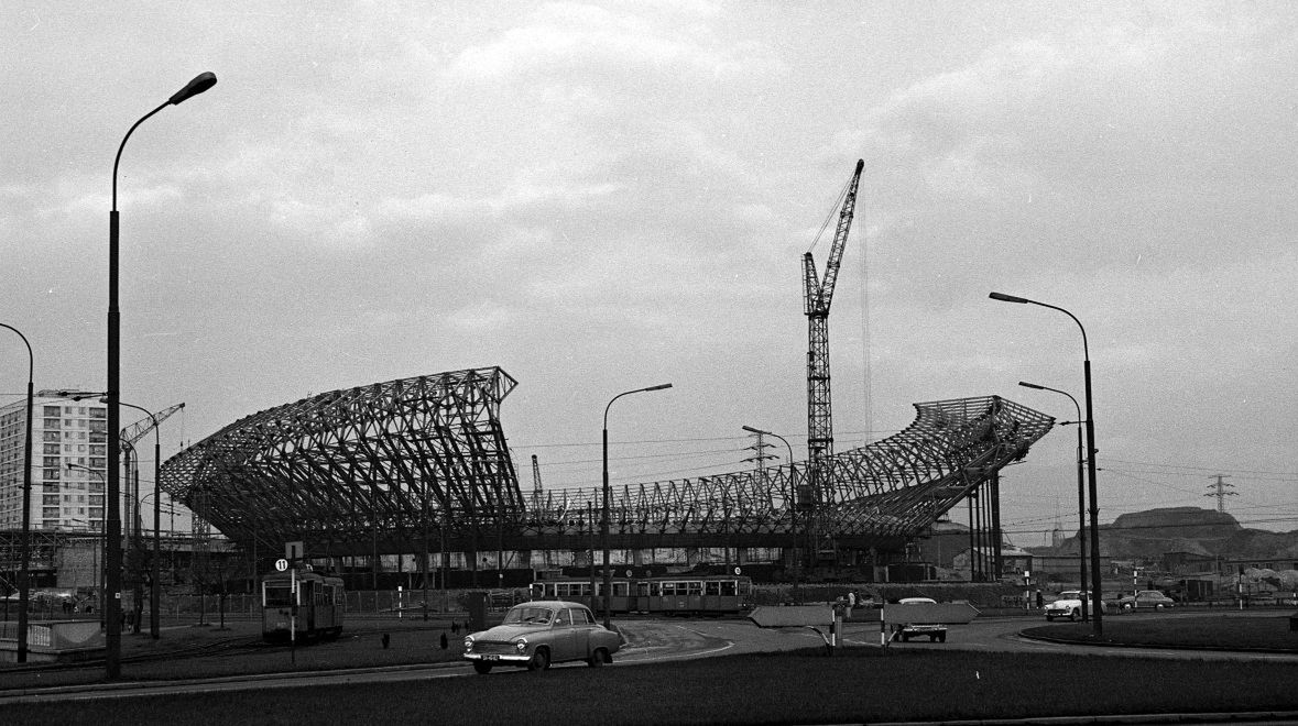 Budowa Spodka, rok 1967