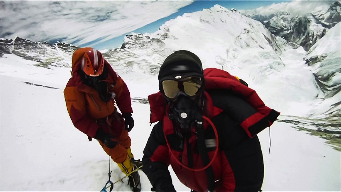 Kadr z filmu &quot;Największa tajemnica Mount Everest&quot;